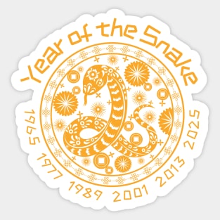 Chinese Year of the Snake Sticker